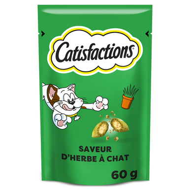 Friandises chat et chatons saveur herbe à chat CATISFACTIONS - 60g