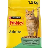 Croquettes pour chat adulte Lapin et Poulet FRISKIES - 1,5kg