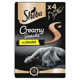 Friandises chat Creamy snacks au poulet SHEBA - 4x12g