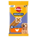 Bâtonnets à macher hygiène dentaire grand chien Dentastix PEDIGREE x7-270g