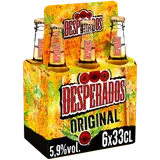 Bière arômatisée téquila DESPERADOS, 5,9° 6x33cl