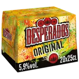 Bière aromatisée téquila DESPERADOS, 5,9°, 20x25cl