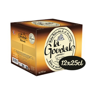 Bière blonde LA GOUDALE, 7,2°, 12x25cl
