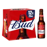 Bière blonde BUD, 5° - bouteille 12x25cl