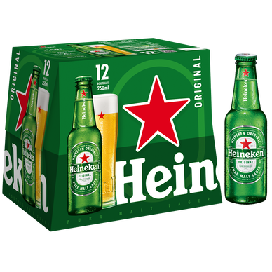Bière blonde HEINEKEN, 5°, 12x25cl