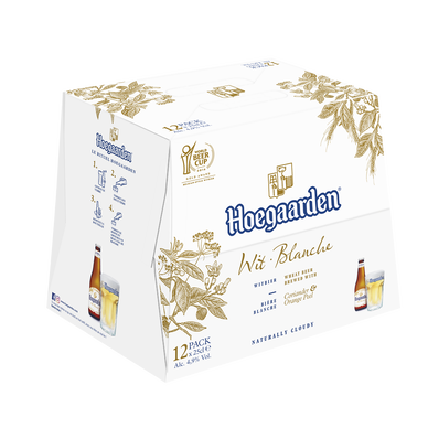 Bière blanche HOEGAARDEN, 4,9° - bouteille 12x25cl