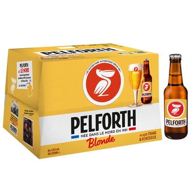 Bière blonde PELFORTH, 5,8°, 20x25cl