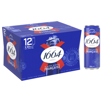 Bière blonde 1664, 5,5° - Canettes 12x33cl