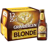 Bière blonde GRIMBERGEN, 6,7° - Bouteilles 12x25cl