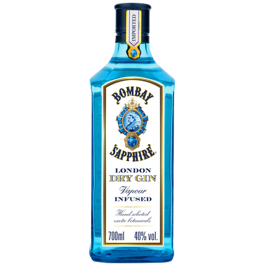 Gin BOMBAY SAPPHIRE, 40°, bouteille de 70cl