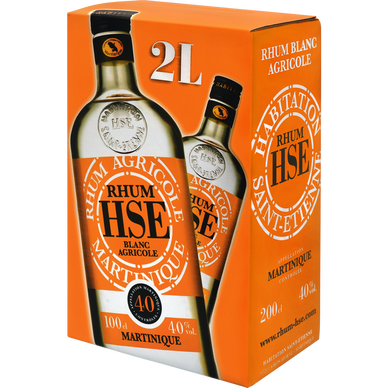 Rhum blanc AOC agricole Martinique HSE, 40°, 2l