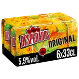 Bière aromatisée Tequila DESPERADOS, 5,9°, 6 boîte de 33cl