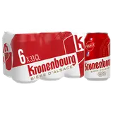 Bière blonde KRONENBOURG, 4,2° - Canettes 6x33cl
