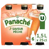 Panaché aromatisé pêche 0,5°, pack bouteille 6x25cl
