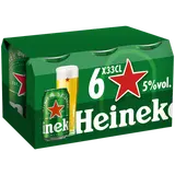 Bière blonde HEINEKEN 5° 6x33cl