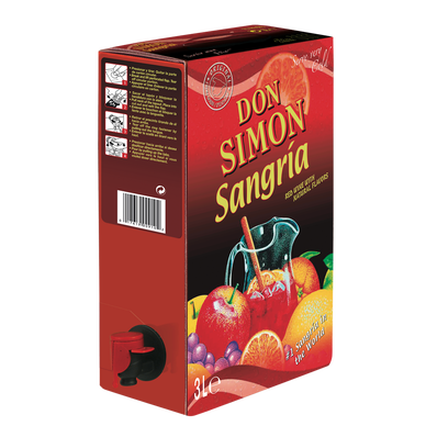 Sangria rouge DON SIMON, 7°, fontaine à vin de 3l