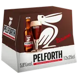 Bière brune PELFORTH, 6,5°, pack de bouteilles 12x25cl