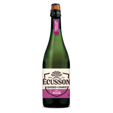 Cidre Rosé naturel Ecusson, 3°, 75cl