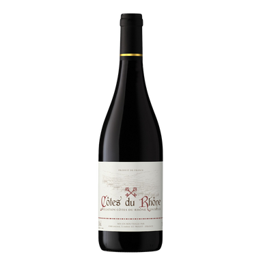 Vin rouge AOP Côte du Rhône, bouteille de 75cl