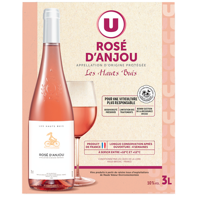 Rosé d'AnjoAOP rosé Les Hauts Buis fontaine à vin 3L