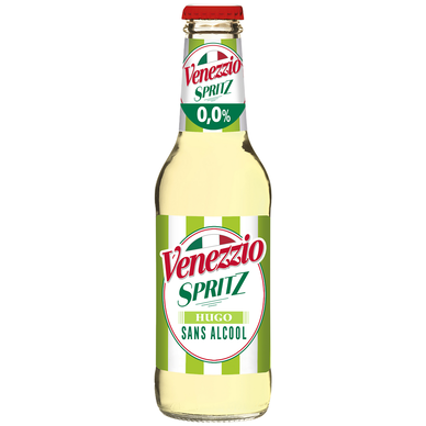 Cocktail Pétillant sans alcool Hugo Spritz VENEZZIO, 4x20cl