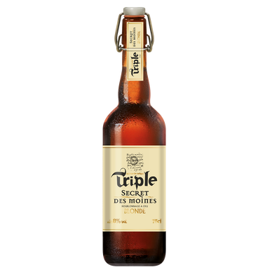 Bière blonde, Secret Des Moines, Triple 8°, bouteille de 75cl