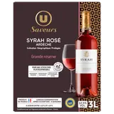Ardèche Syrah IGP rosé grande réserve U Saveurs bag in box 3 litres