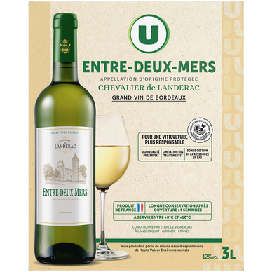 Vin blanc Entre Deux Mers AOP - Fontaine à vin 3L HVE