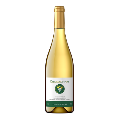 Vin blanc d'Espagne Chardonnay, 75cl