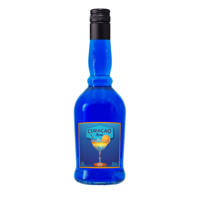 Liqueur Curaçao bleu, 25°, bouteille de 50cl