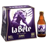 Bière blonde LA BÊTE, 8° - Bouteille 6x25cl