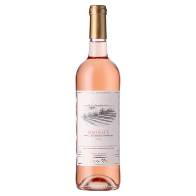 Vin rosé AOP Bordeaux Comté de Valois, bouteille de 75cl