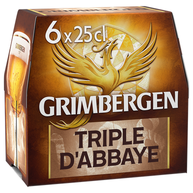Bière blonde Triple GRIMBERGEN, 8° - Bouteilles 6x25cl