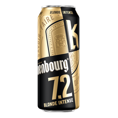 Bière blonde KRONENBOURG, 7,2° - Canette 50cl