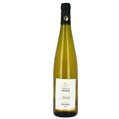 Vin blanc sec d'Alsace AOP Riesling cuvée prestige BARON DE HÖEN,bouteille de 75cl
