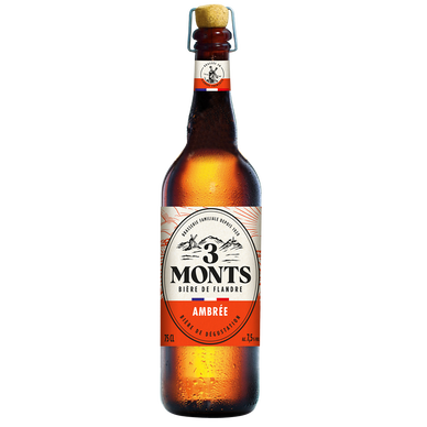 Bière ambrée 3 MONTS cuivrée 7,5° 75cl