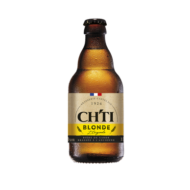 Bière blonde CHTI originale 6°8 bouteille Steinie 33cl