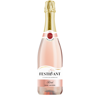 Boisson pétillante sans alcool rosé, Festillant - 75cl