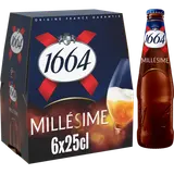 Bière blonde Millésimée 1664, 6,7° - Bouteilles de 6x25cl