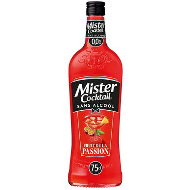 Cocktail sans alcool aux fruits de la passion MISTER COCKTAIL, 75cl