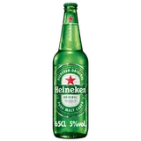 Bière blonde HEINEKEN, 5°, bouteille de verre 65cl