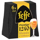 Bière blonde LEFFE PRESTIGE, 8,5° - bouteille 6x25cl