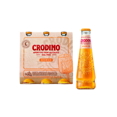 Apéritif sans alcool CRODINO biondo - 3X17,5cl