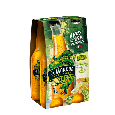 Cidre aromatisé LA MORDUE IPA 4x27,5cL