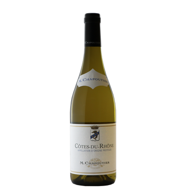 Vin blanc Côtes du Rhône AOP blanc MICHEL CHAPOUTIER, bouteille de 75cl