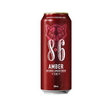Bière ambrée 8.6  7,9° boîte 50cl