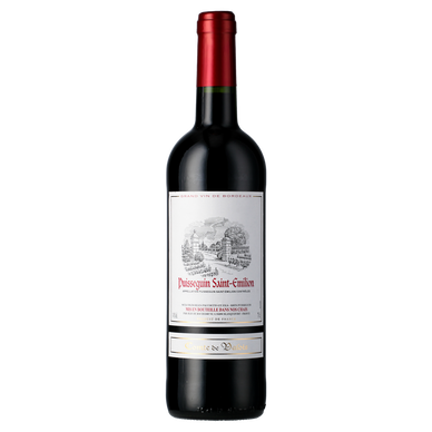 Vin rouge AOP Puisseguin St Emilion Comté de Valois, bouteille de 75cl