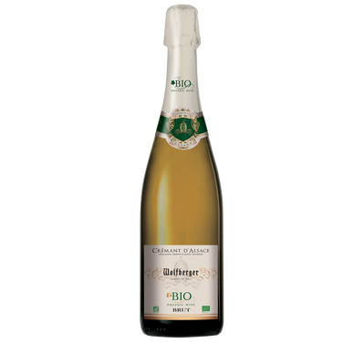 Crémant bio d'Alsace AOP blanc brut WOLFBERGER, 75cl