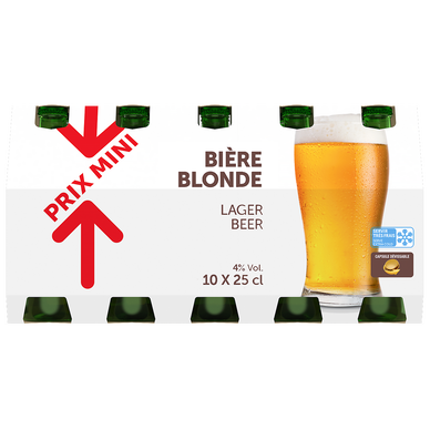 Bière blonde Prix Mini 4° 10x25cl