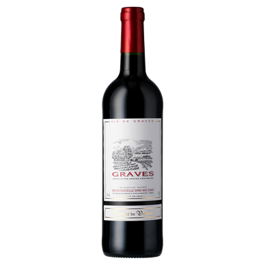 Vin Rouge Graves AOC rouge Comte de Valois, 75cl
